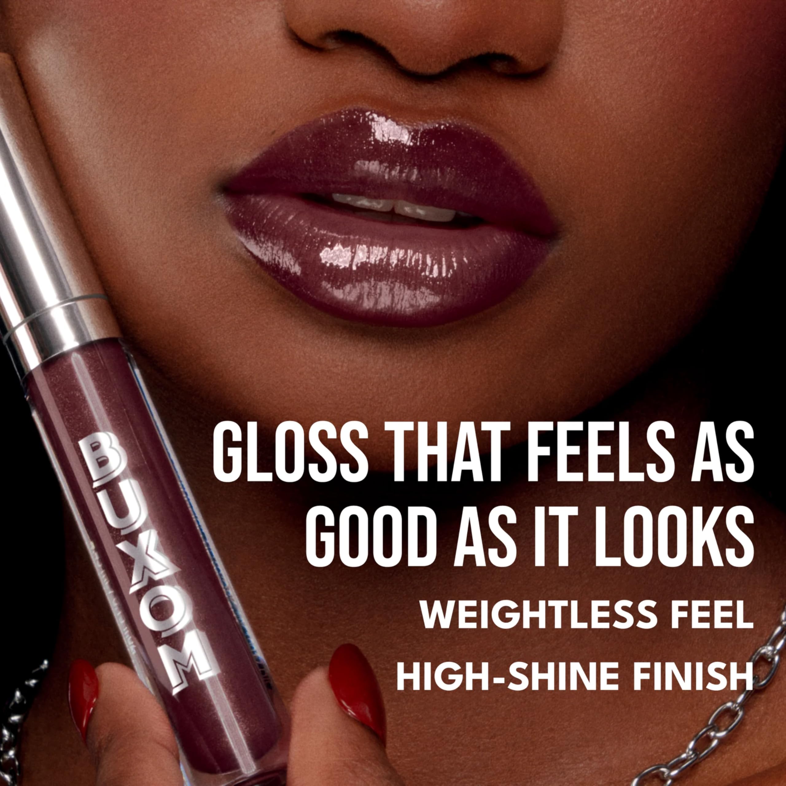 Buxom Full-On Plumping Lip Polish AC Sugar fini brillant capte la lumière.
