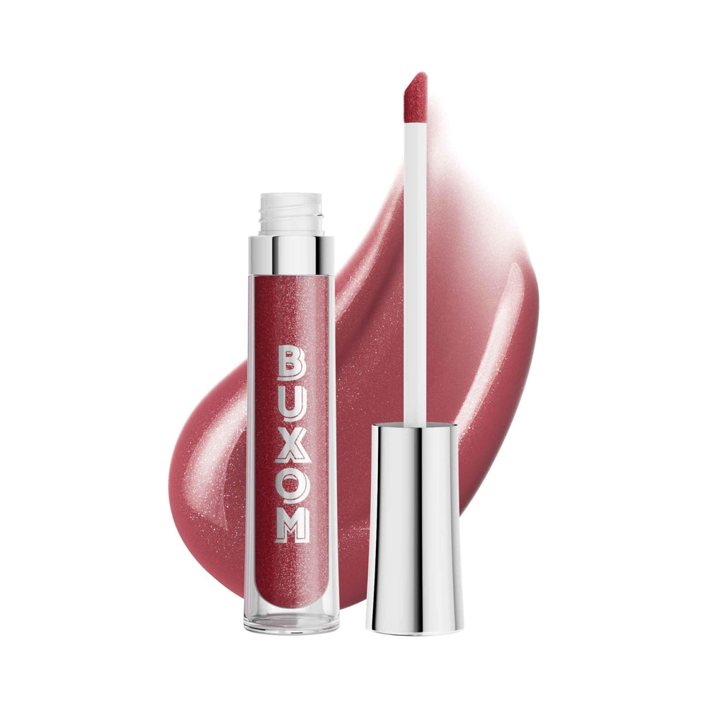 Buxom Full-On Polish sur lèvres avec teinte Rich Plum pour une belle brillance