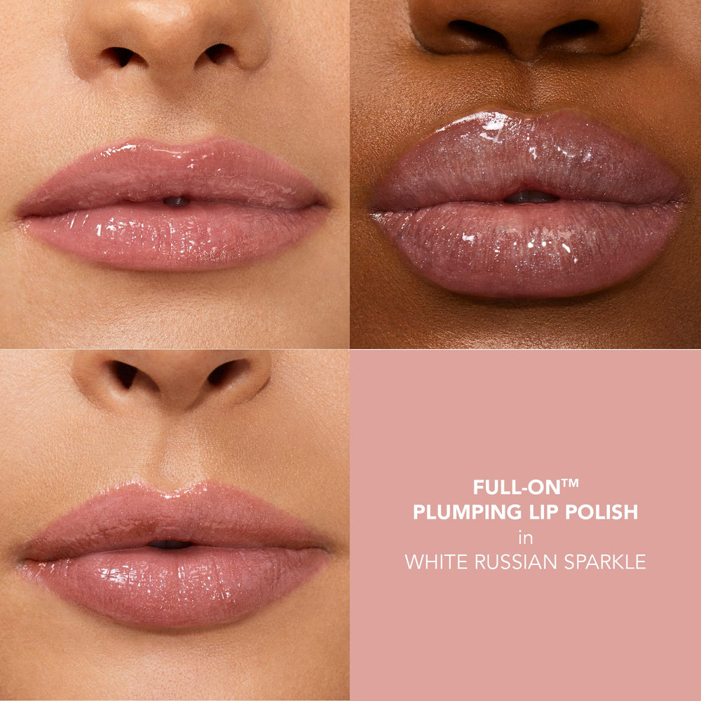 Buxom gloss lèvres, fini perle scintillant, capte la lumière pour un look lumineux.
