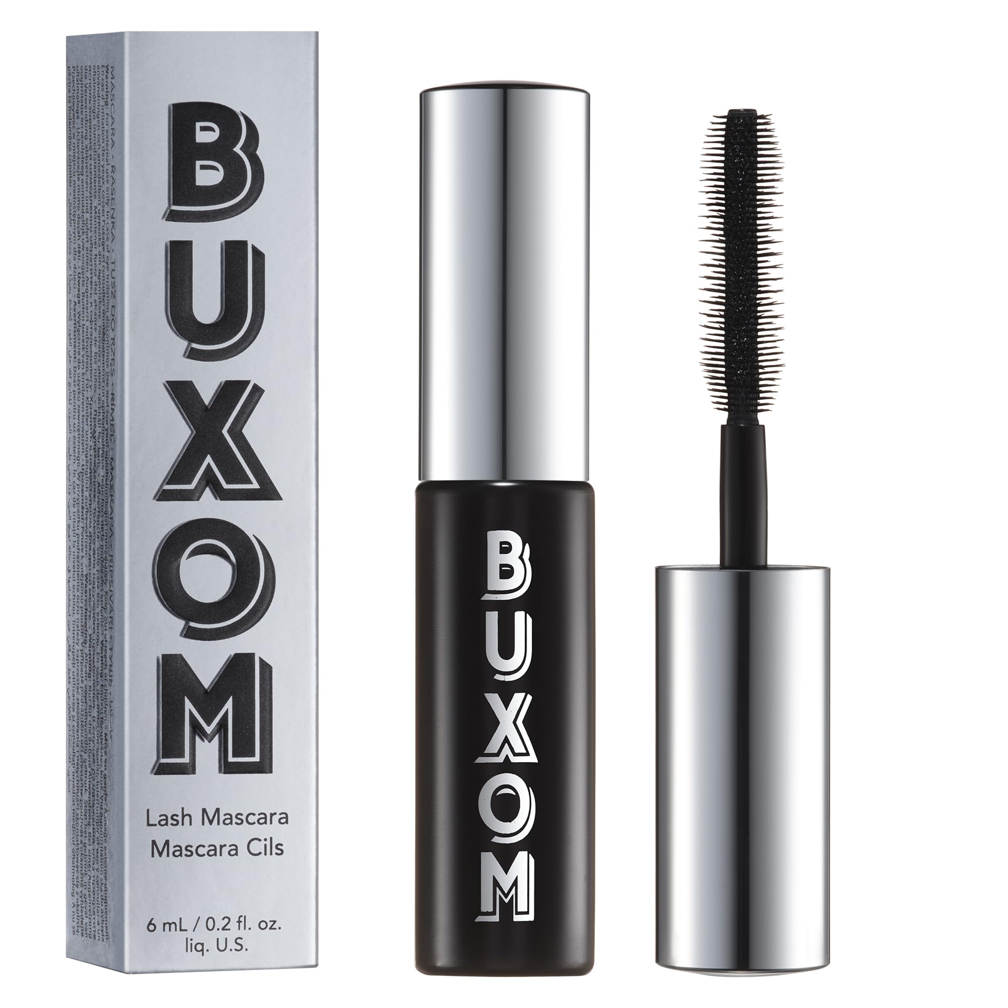 Buxom Mascara Volume Cils avec brosse sablier pour définition et longueur
