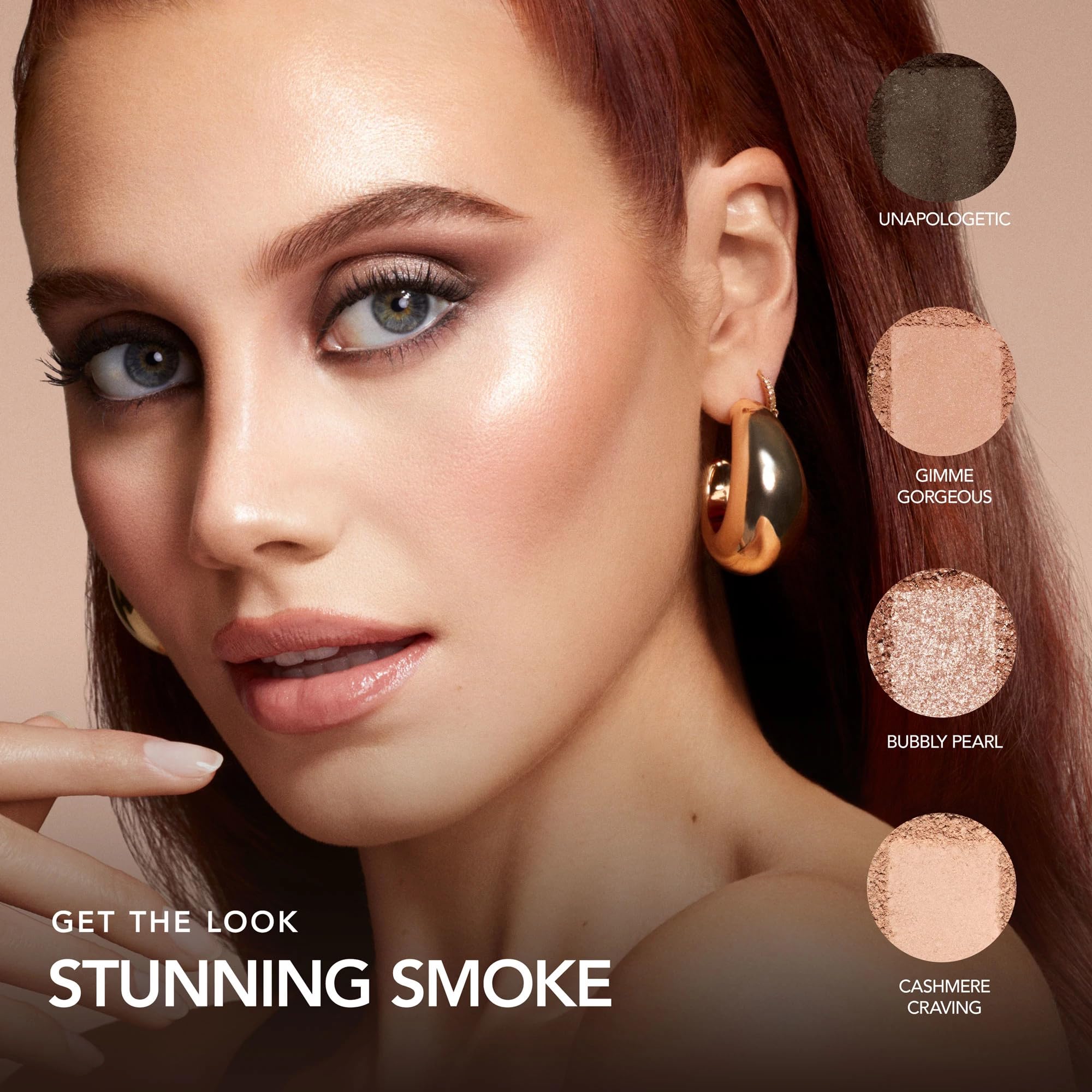 Palette Buxom Iconiques Nudes — application humide ou sèche pour intensité personnalisée.