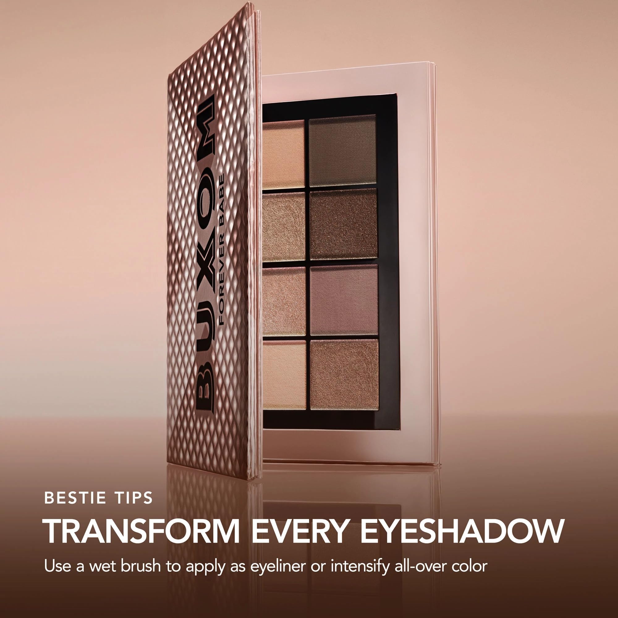 Palette Buxom Iconiques Nudes — pigmentation riche et facile à estomper pour des contours nets.
