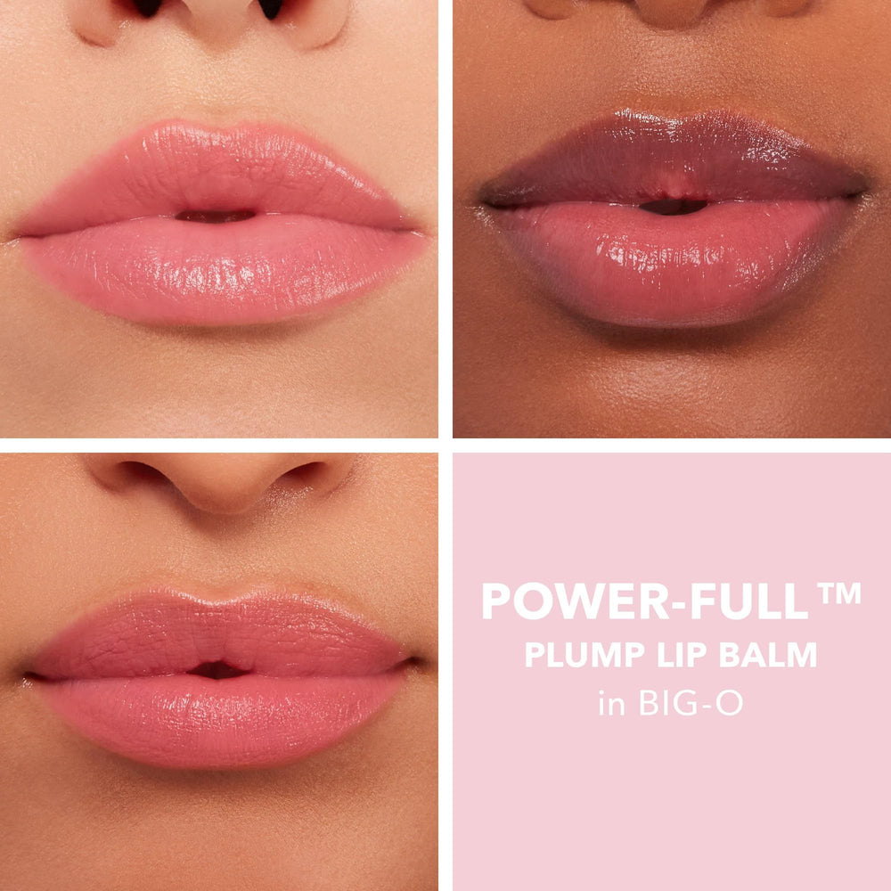 Buxom Power-Full Balm texture-teinte révèle une teinte personnalisée sur les lèvres.