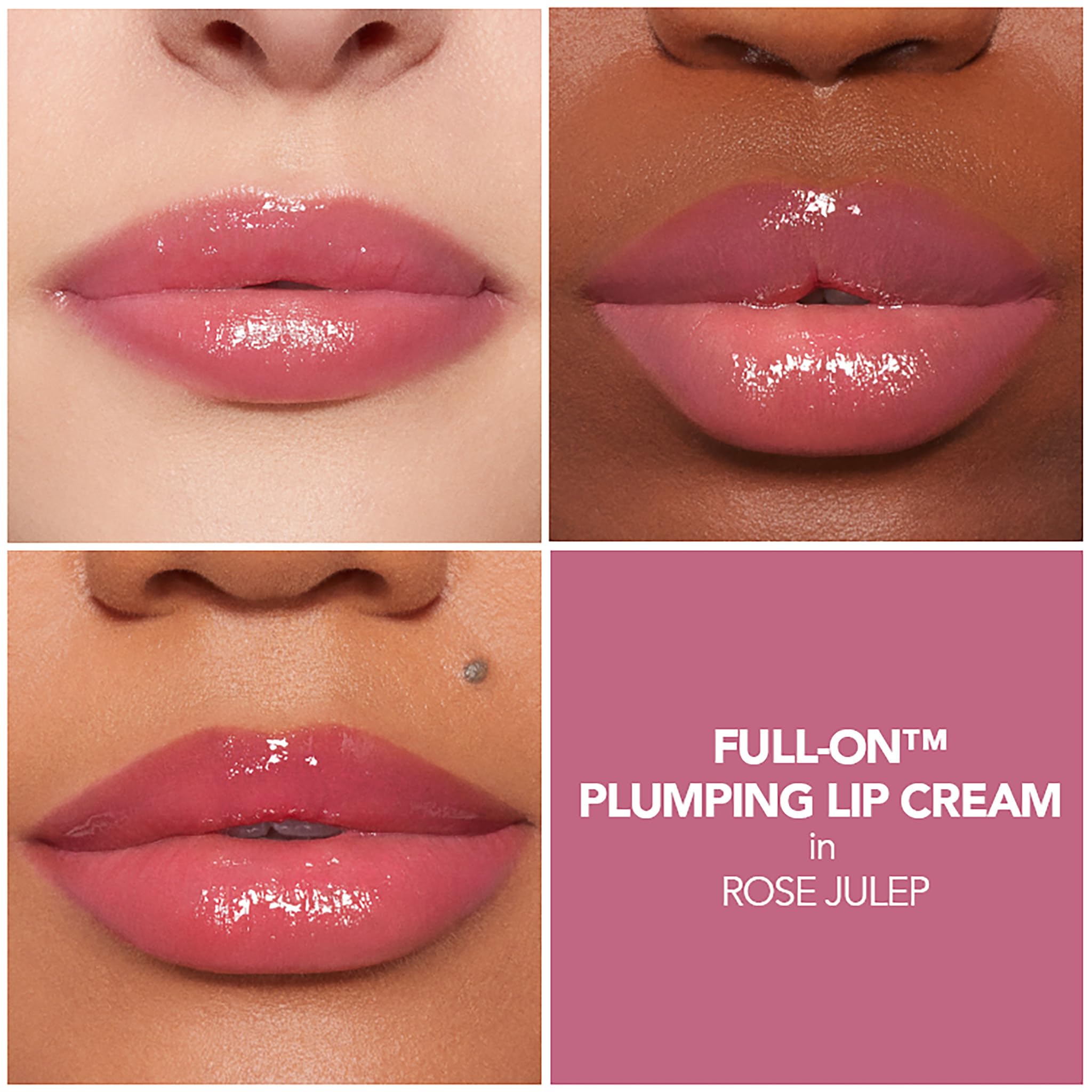 Buxom Rose Julep – application, sensation tinglante et couleur brillante.