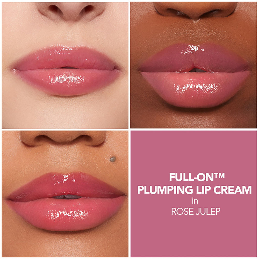 Buxom Rose Julep – application, sensation tinglante et couleur brillante.