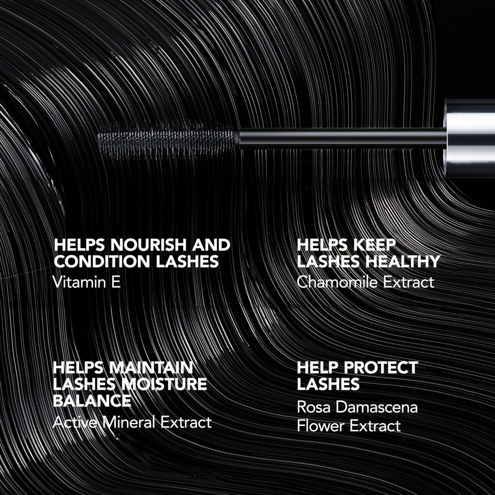 Buxom Mascara sans parabènes, soin des cils avec vitamines.