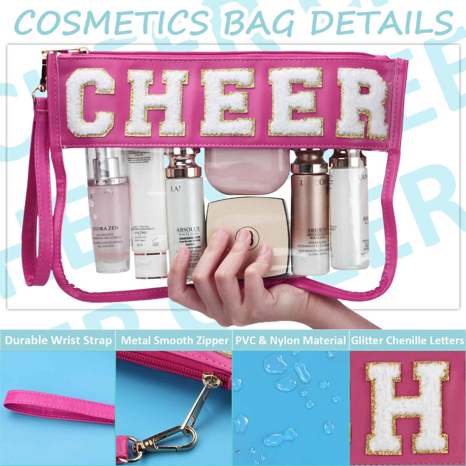BuyCard Cheer pochette durable: chenille résistante pour l'usage quotidien