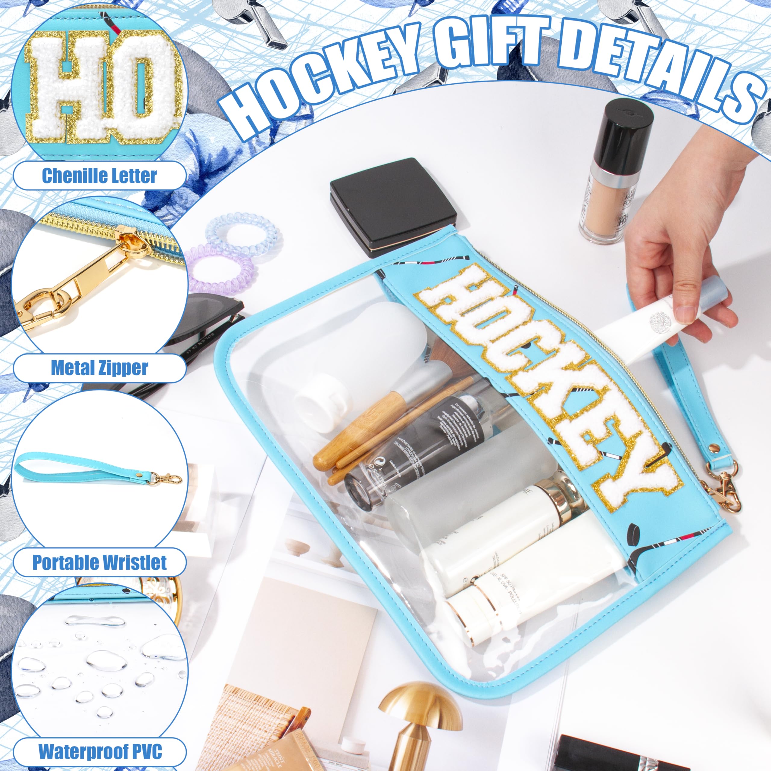 BuyCard organiseur PVC hockey: rangement clair et efficace.