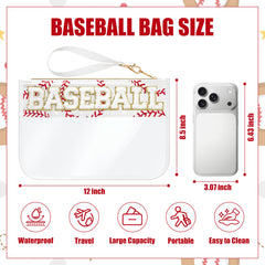 BuyCard patch chenille en lettres, design preppy et tendance pour les amateurs de baseball.