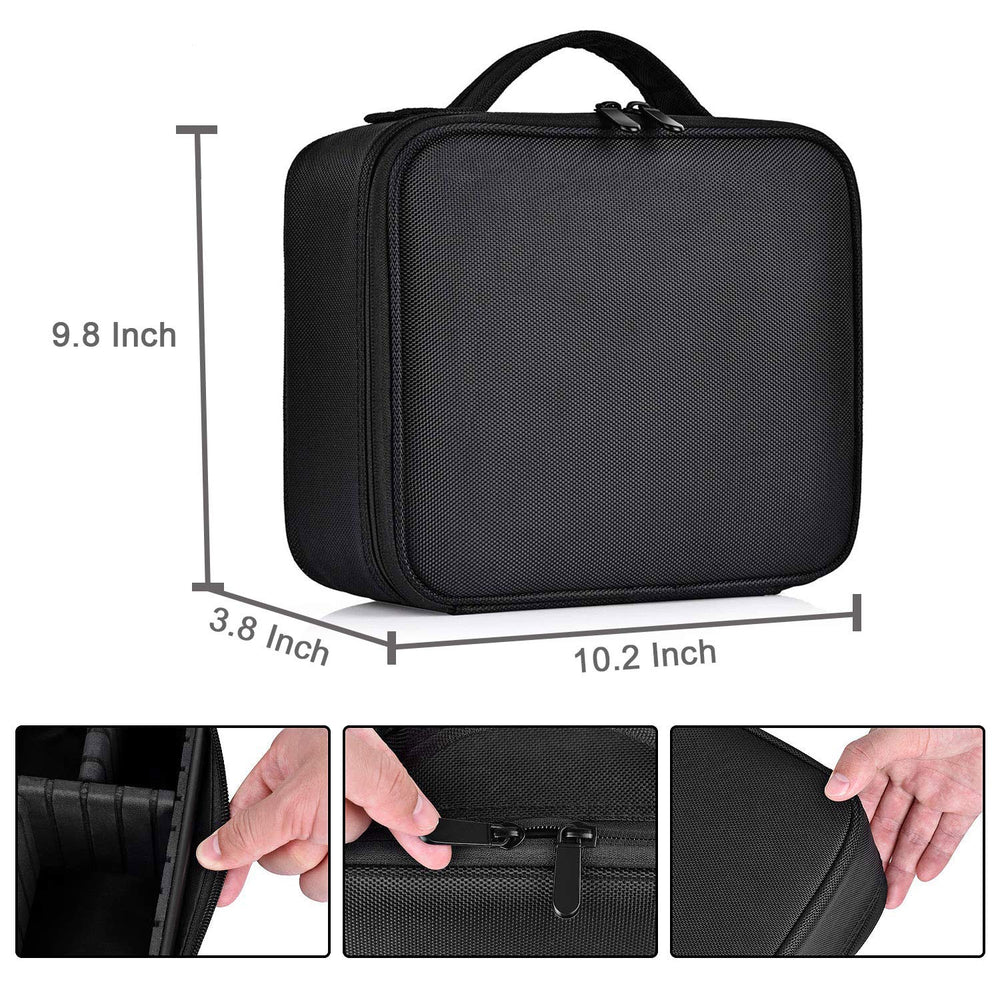 BVser coffret-maquillage-voyage intègre un miroir pratique pour retouches rapides.