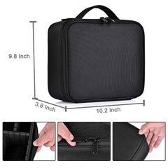 BVser coffret-maquillage-voyage intègre un miroir pratique pour retouches rapides.