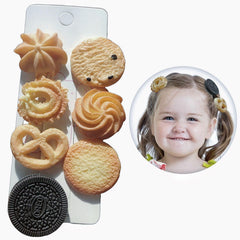 Barrettes-biscuits BXBibxiy – accessoire capillaire mignon pour filles.