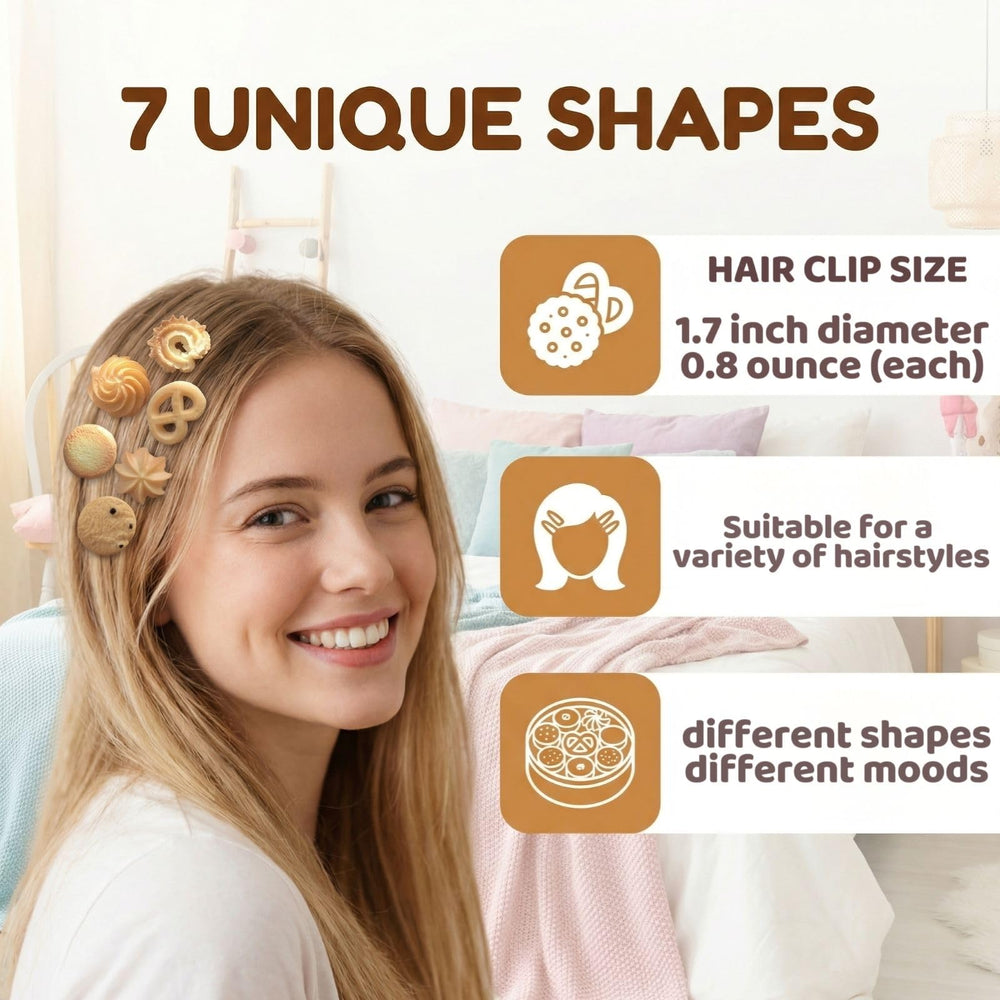 Barrettes-biscuits BXBibxiy – confort toute la journée sans tiraillement.