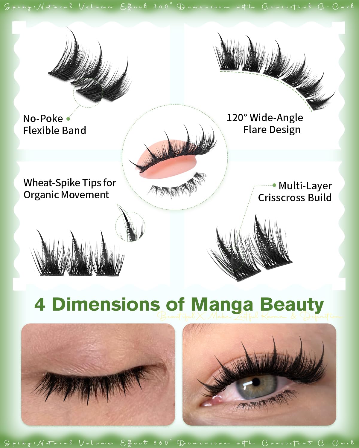 Cils BXMZKD: regard manga pour une touche de fantaisie durable