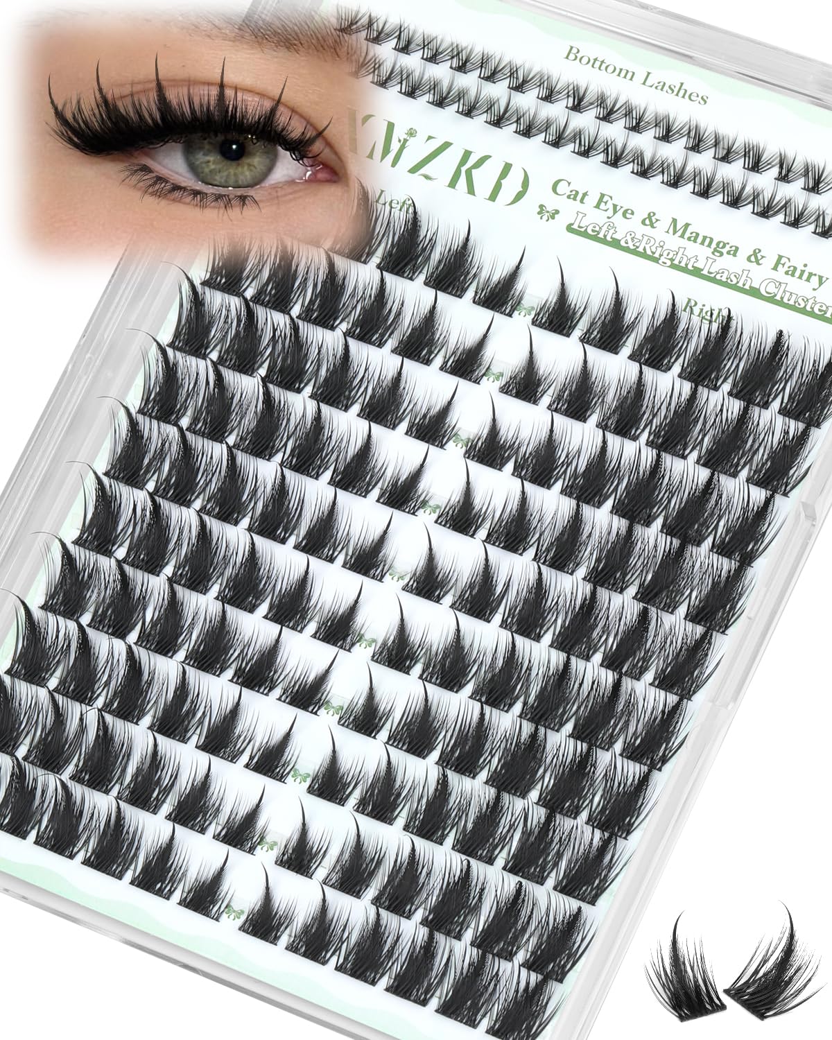 Cils BXMZKD: regard oeil-chat pour un style manga pret-a-porter