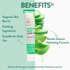 By Nature: texture gel-nettoyant transparent, ressentir la pureté du soin.