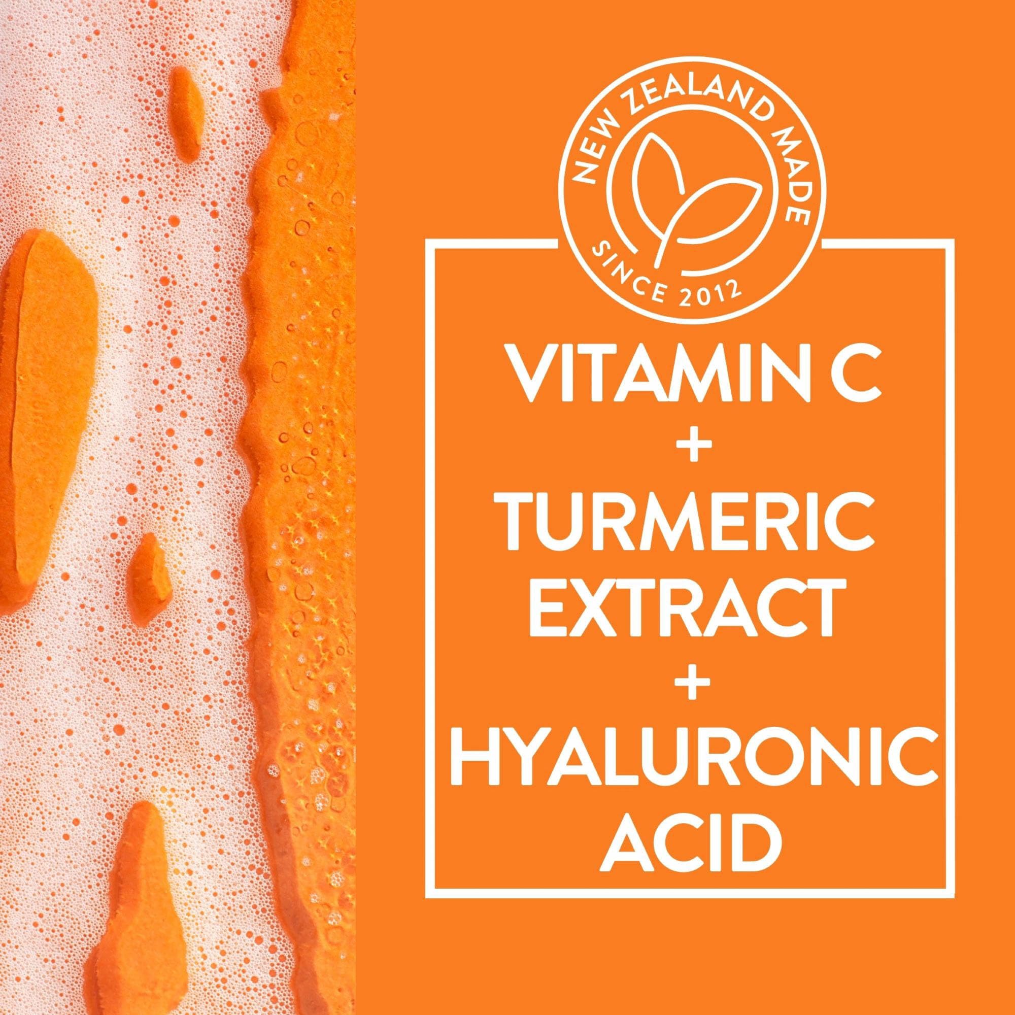 By Nature Vitamine C Curcuma – parfum agrumes revitalisant pour routine spa à domicile.