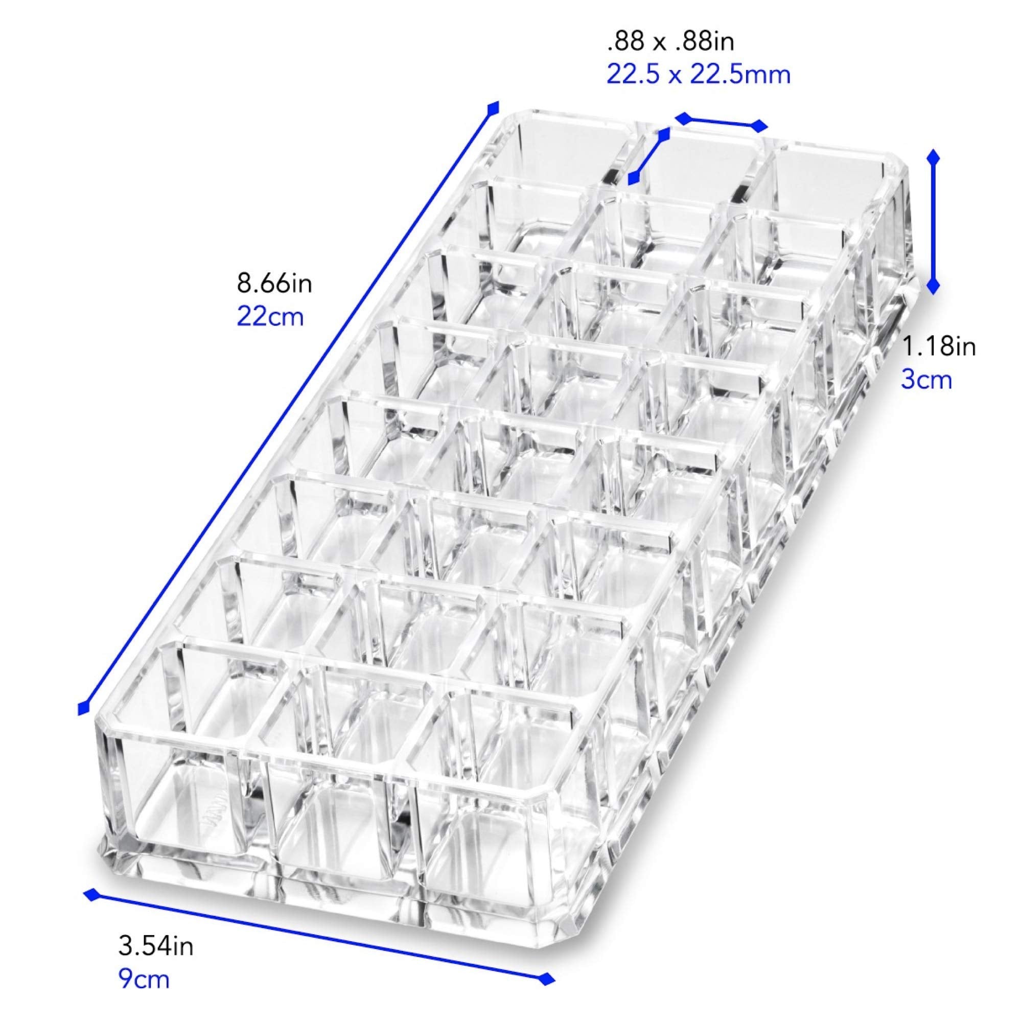 Dimensions standard ALEGORY adaptées, idéal sur la coiffeuse ou plan de travail.