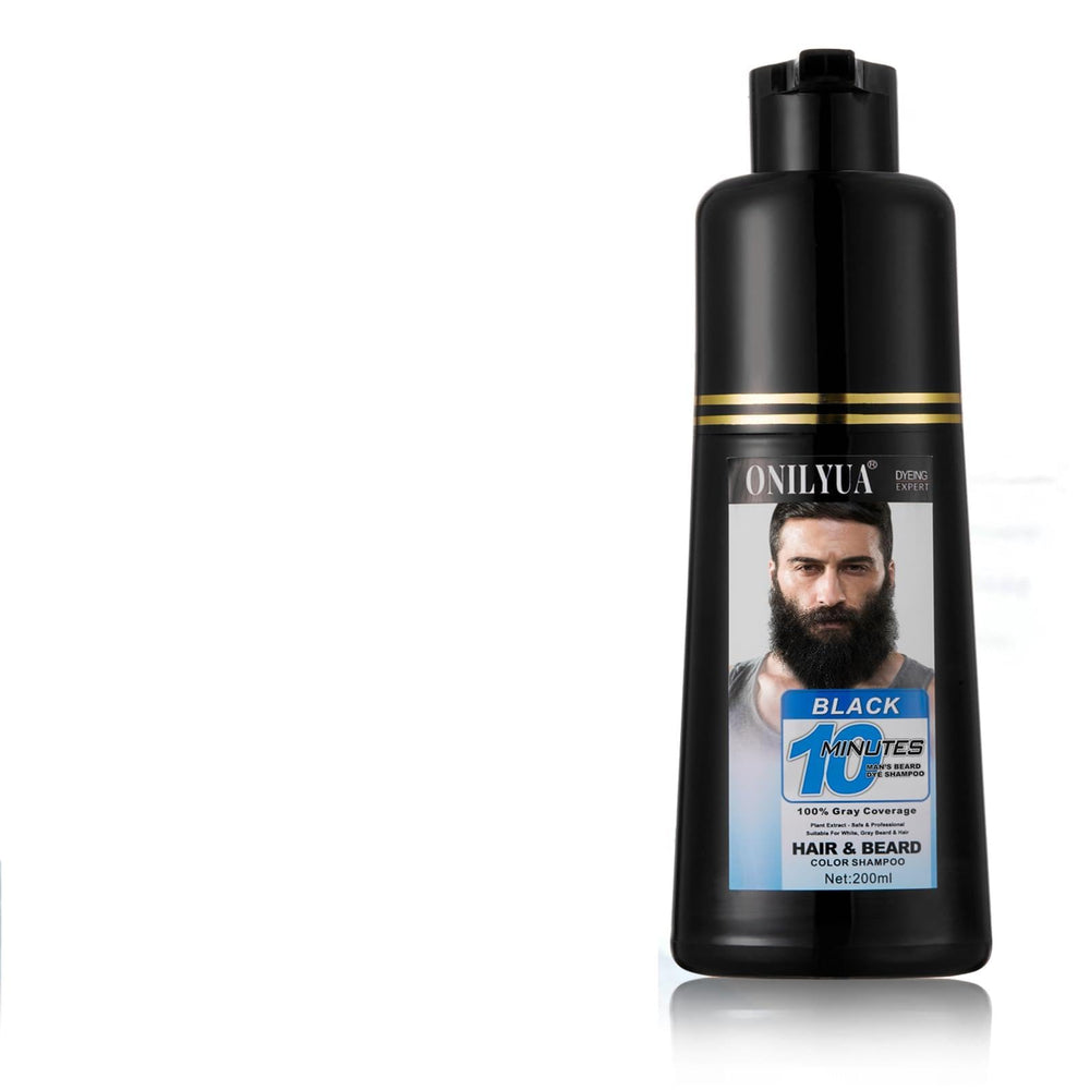 BYAYW Barbe Dye Noir en 10 minutes pour couvrir les poils gris.