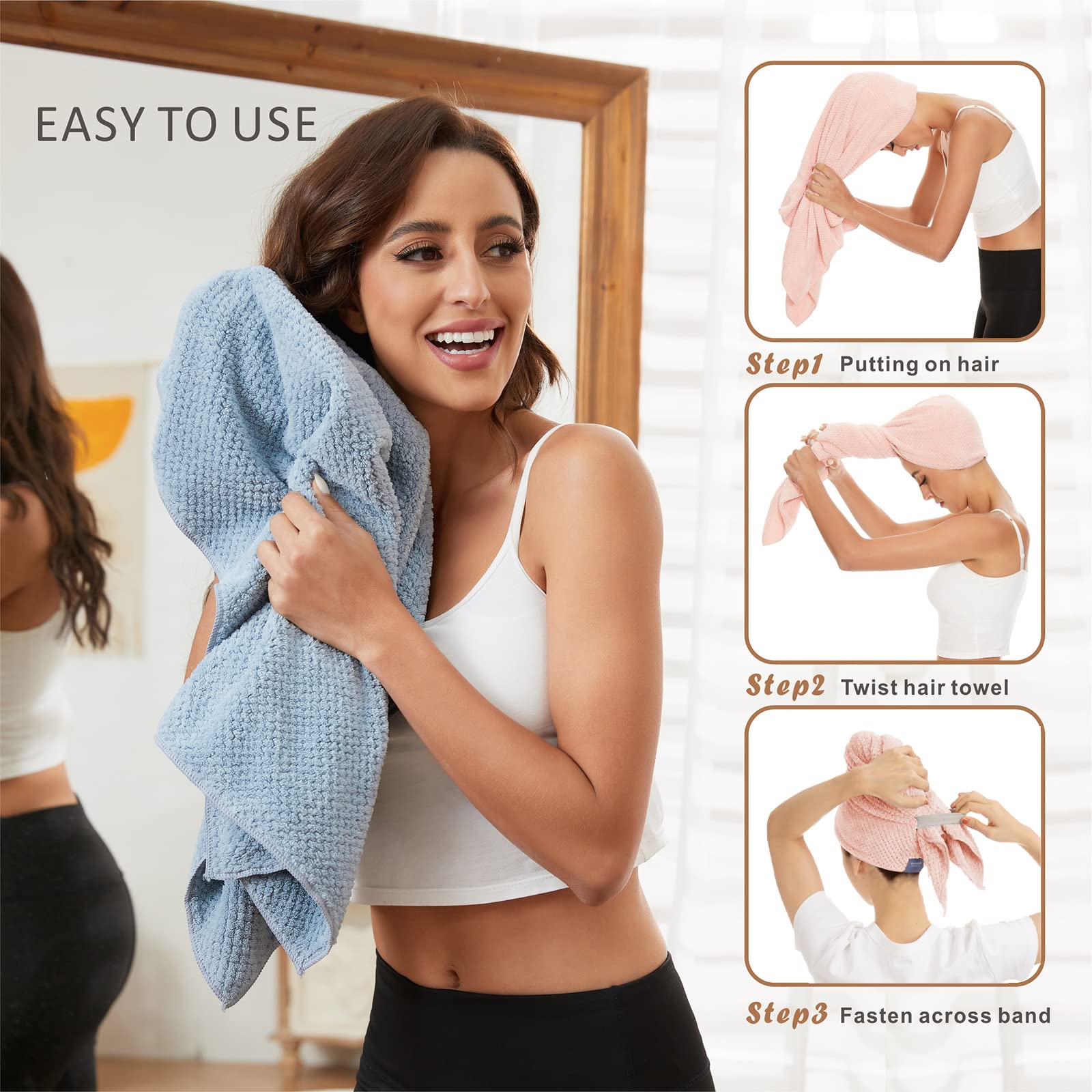 BYCOO absorption supérieure pour essuyage efficace et délicat.