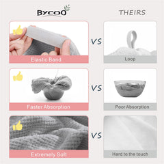BYCOO effet anti-frizz microfibre pour limiter les frisottis