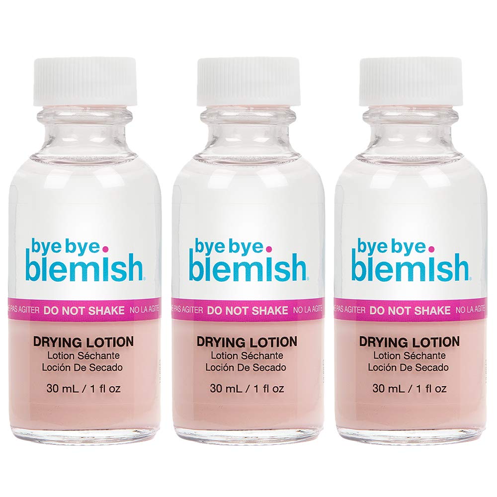 Bye Bye Blemish lot de 3 flacons, traitement ciblé des boutons pendant la nuit.