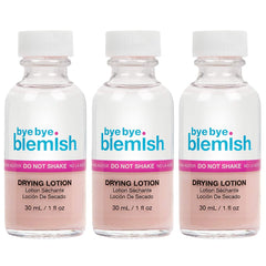 Bye Bye Blemish lot de 3 flacons, traitement ciblé des boutons pendant la nuit.