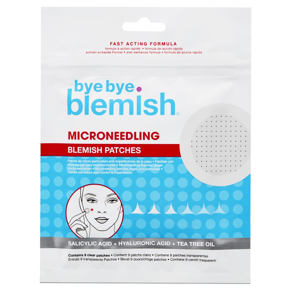 Patch Bye Bye Blemish en action, application discrète sur la peau pour les boutons