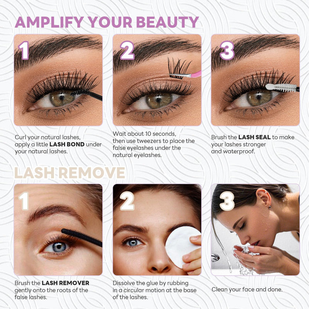 BYETOCE resultat-apres-utilisation-cils: allure naturelle et fixation fiable