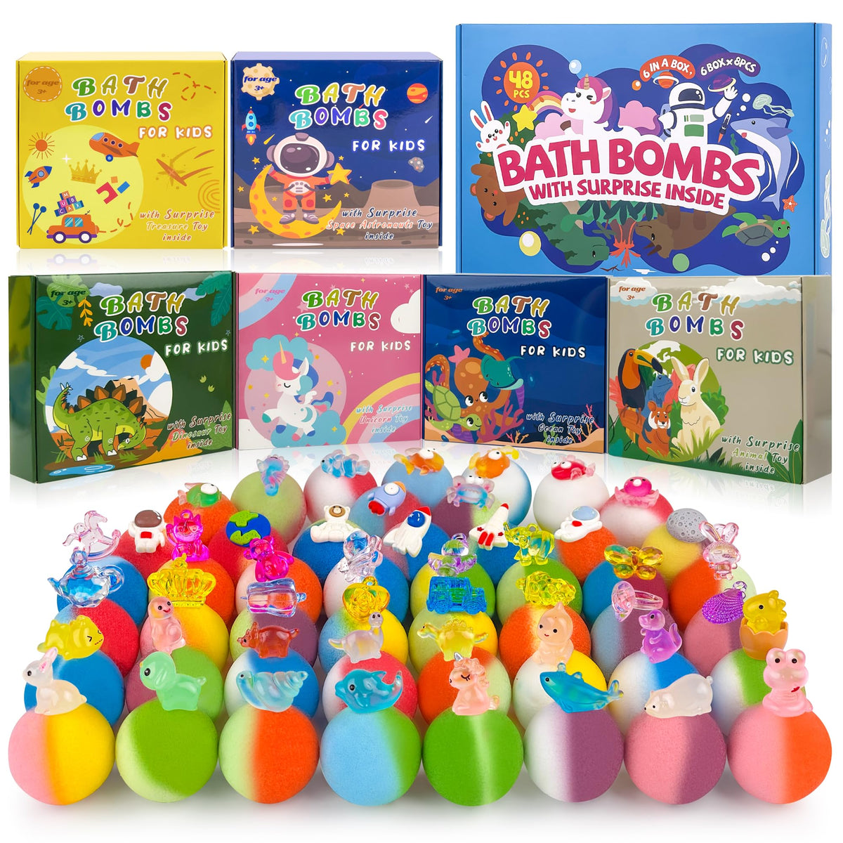 BYGGVIR bombes de bain avec surprise intérieure pour enfants