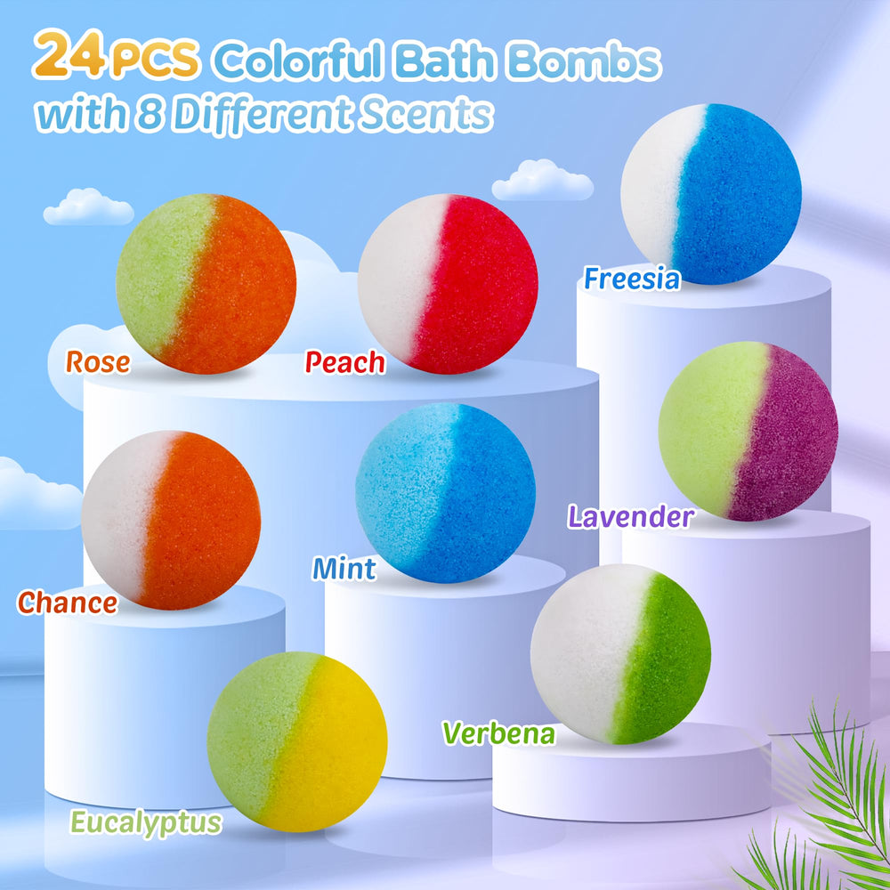 BYGGVIR bombes de bain: arômes variés pour une expérience sensorielle.