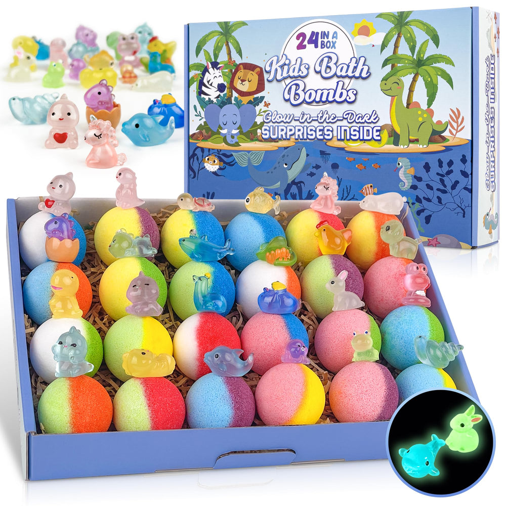 BYGGVIR bombes de bain pour enfants: surprise lumineuse qui rend le bain amusant.
