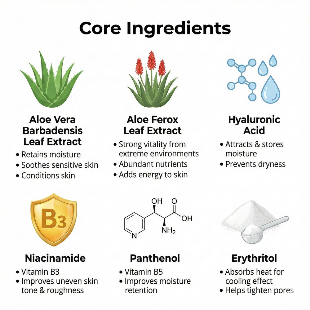 Sans parabènes ni colorants artificiels pour une routine simple.