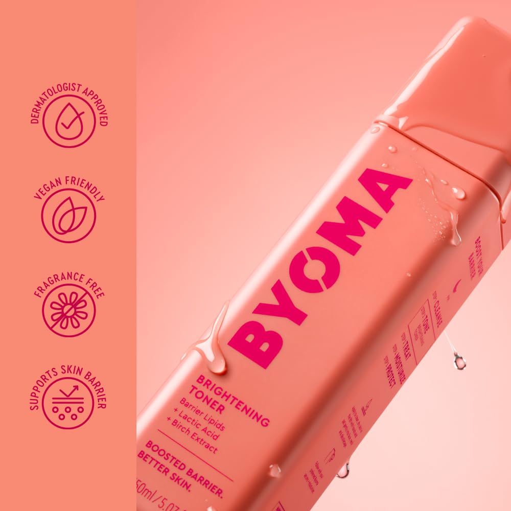 BYOMA tonique exfoliation douce – exfoliation légère pour peau plus lisse et uniforme.