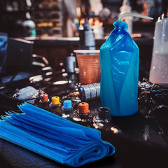 Bysiter couvercle-lavage tatouage, hygiène renforcée en studio.