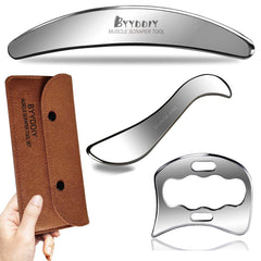 BYYDDIY ensemble massage musculaire en acier inoxydable pour détente et récupération.