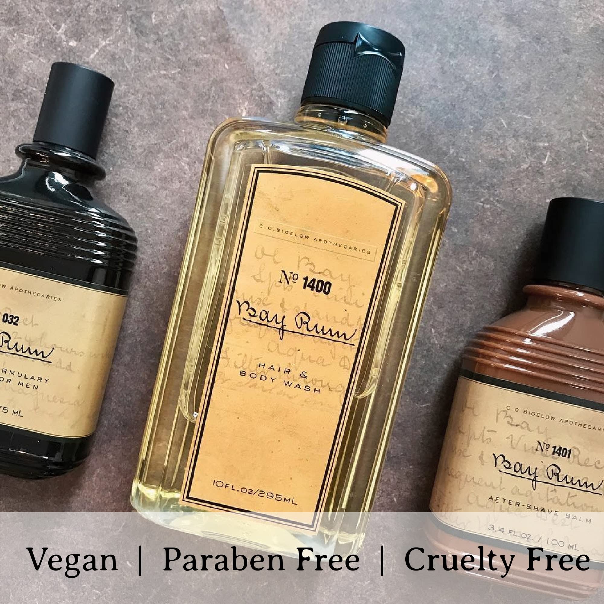 Emballage Bay Rum compact et pratique pour le voyage.