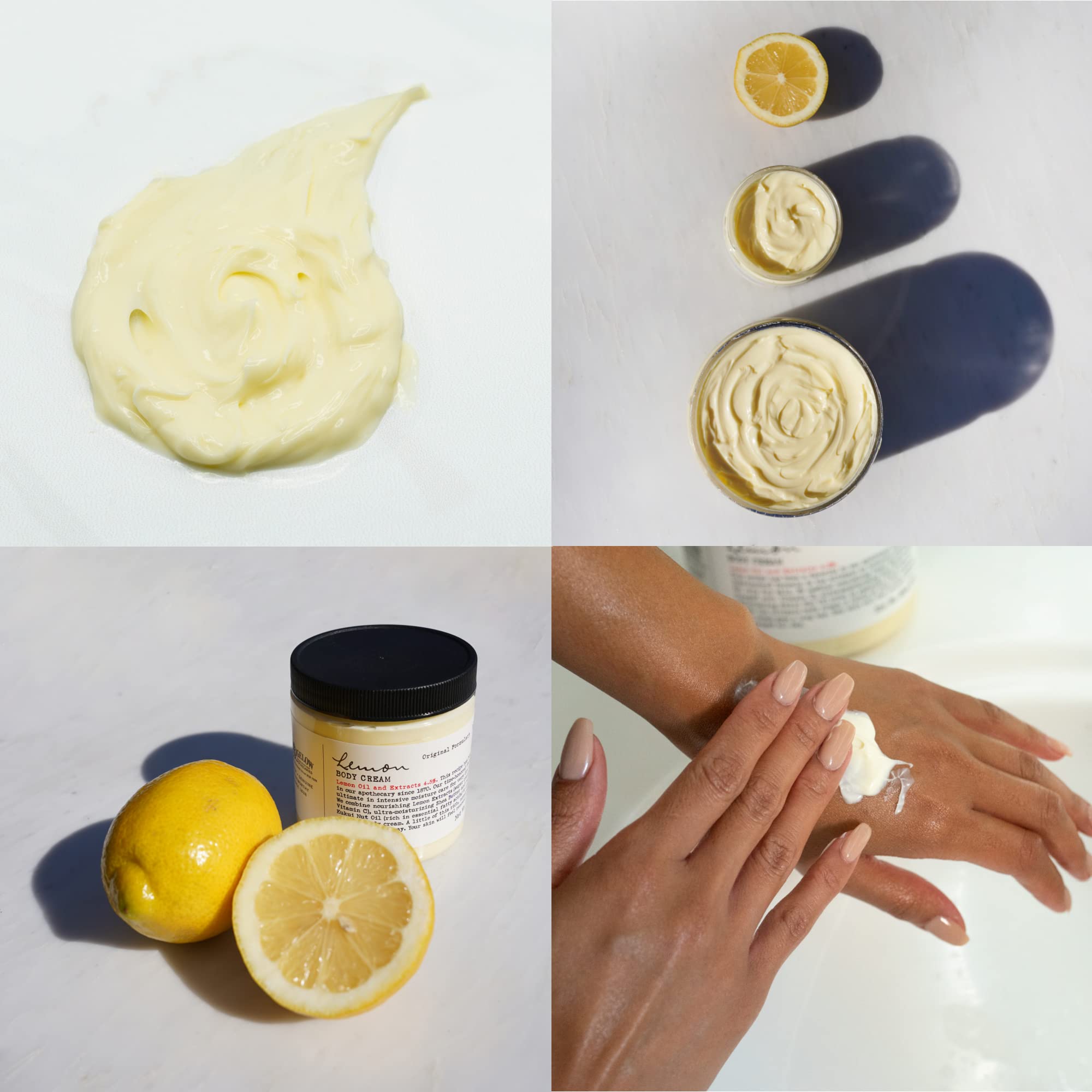 Beurre de karité et huile de kukui intégrés à la crème citron C.O. Bigelow.