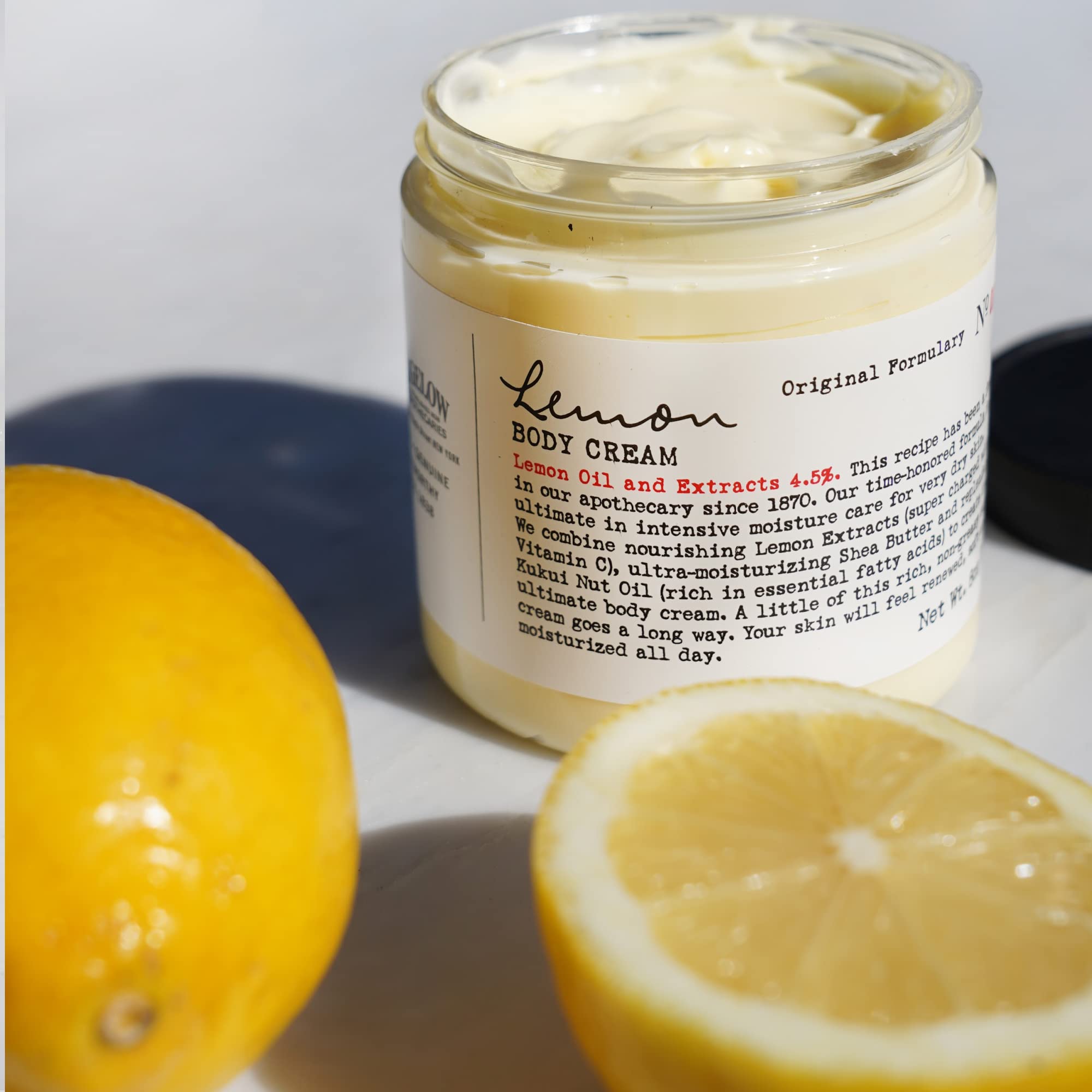 Parfum naturel au citron de la crème corps C.O. Bigelow.