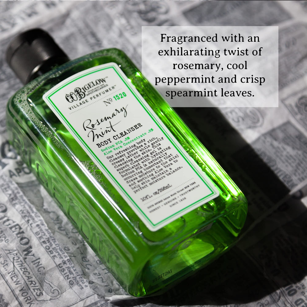 Infusion d’aloe vera dans le gel douche C.O. Bigelow, soin doux qui respecte la peau.