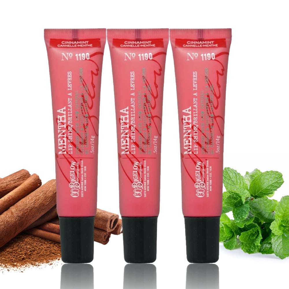 Gloss brillant menthe cannelle de C.O. Bigelow, douceur et éclat longue durée.