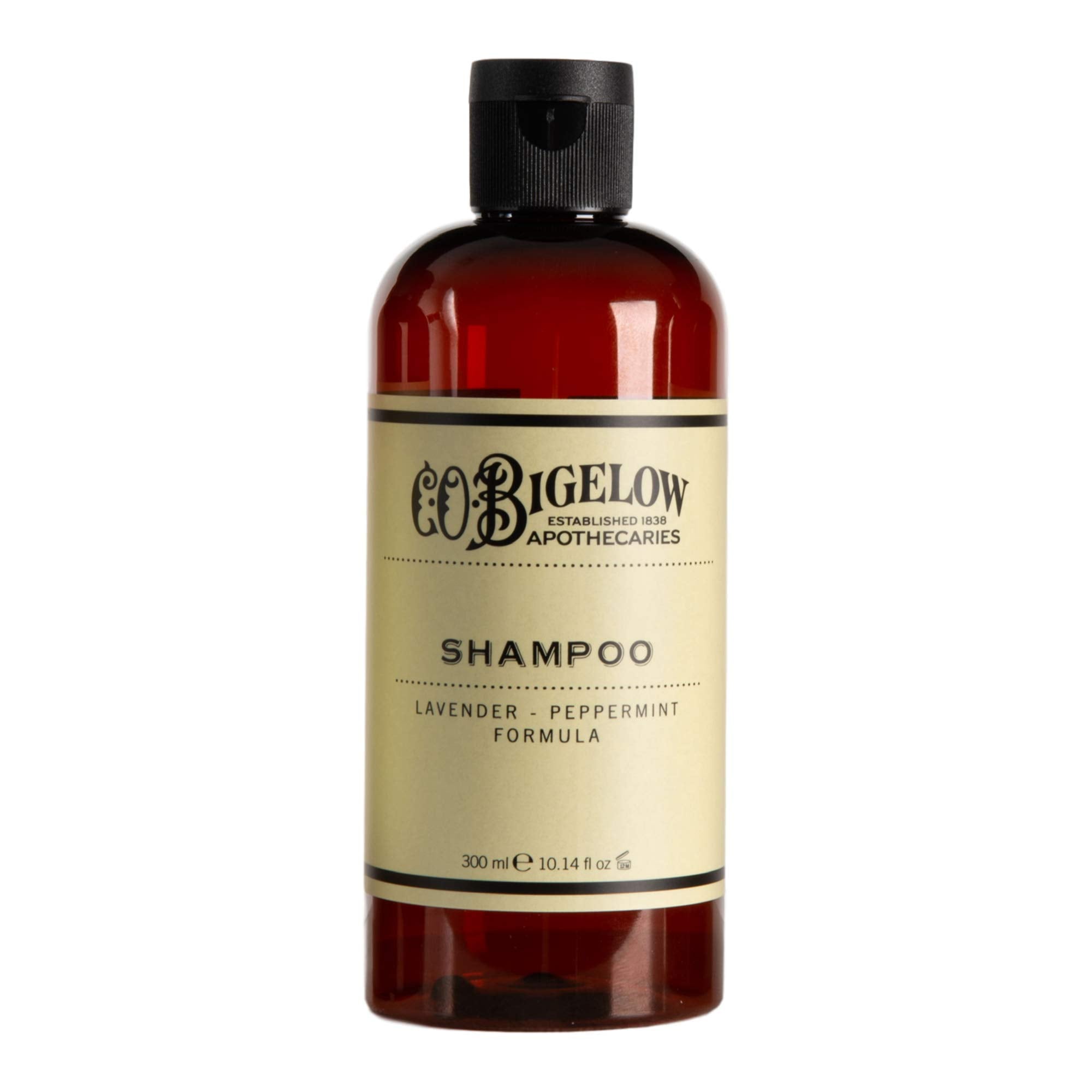 C.O. Bigelow Lavender Peppermint Shampoo scent notes suggest a calming spa-like routine.