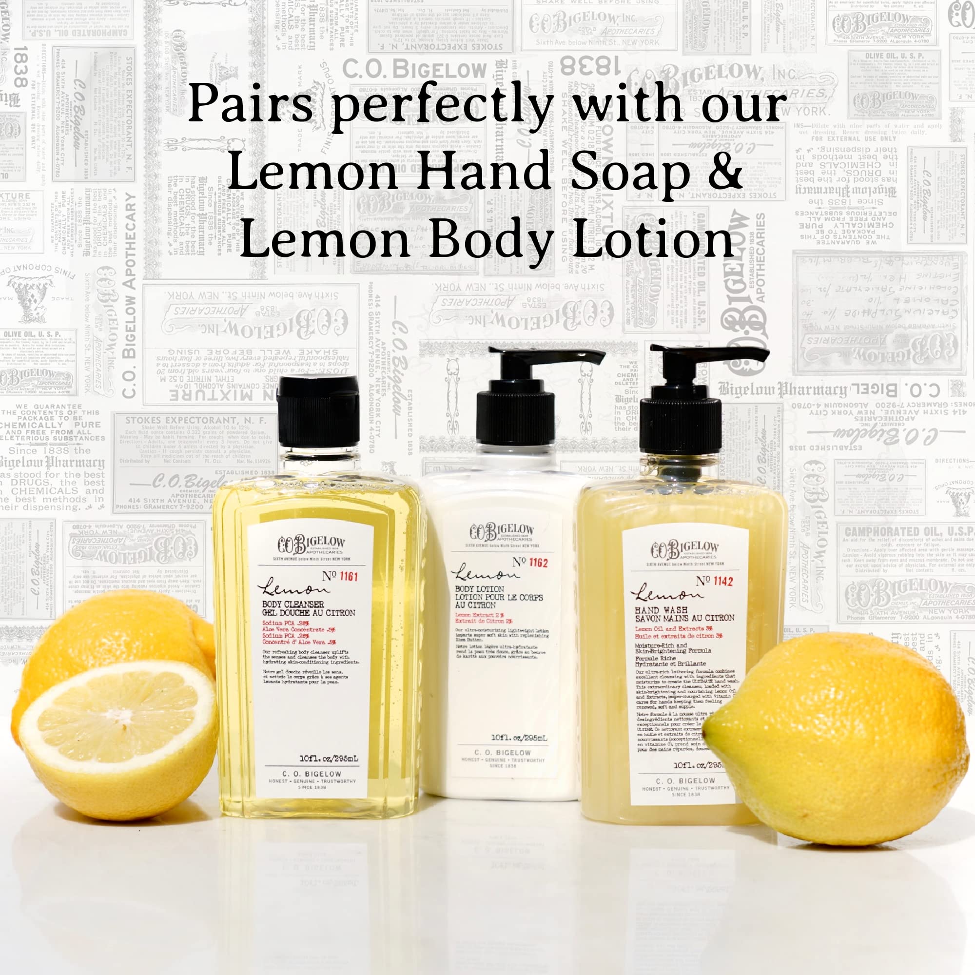 Peau hydratée après la douche grâce au gel douche citron C.O. Bigelow.
