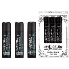 C.O. Bigelow Mentha Lip Balm Stick — emballage pratique pour hydrater rapidement les lèvres.