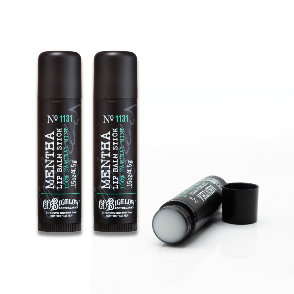 C.O. Bigelow Mentha Lip Balm Stick — utilisation facile pour soin quotidien des lèvres.