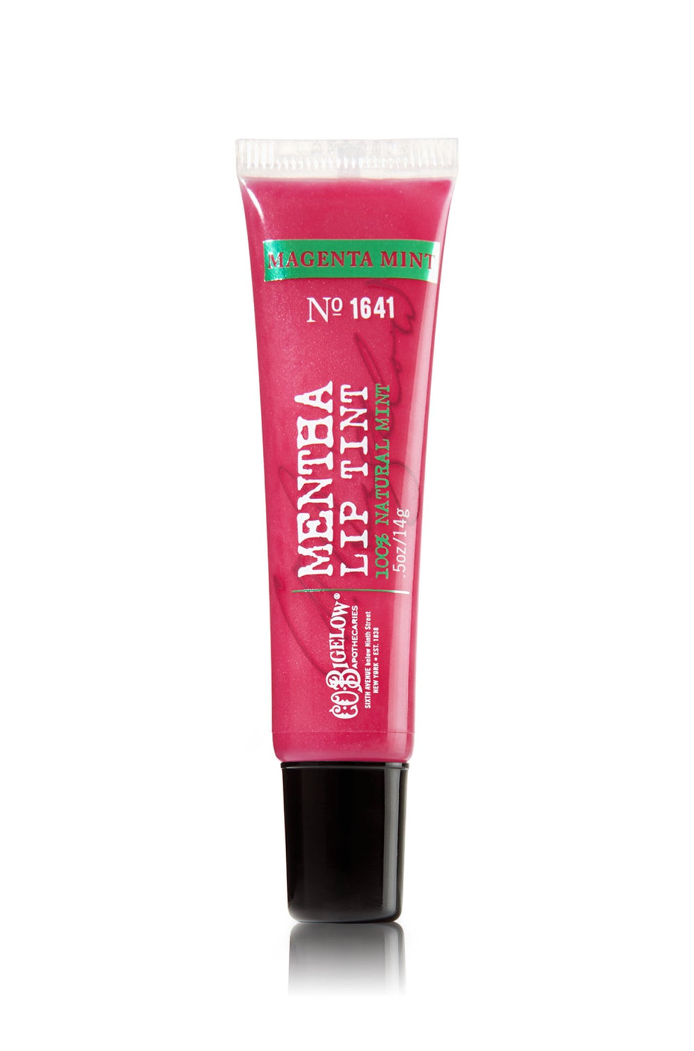 Lip Tint C.O. Bigelow No 1641 Magenta Mint Mentha, couleur naturelle et hydratation légère.