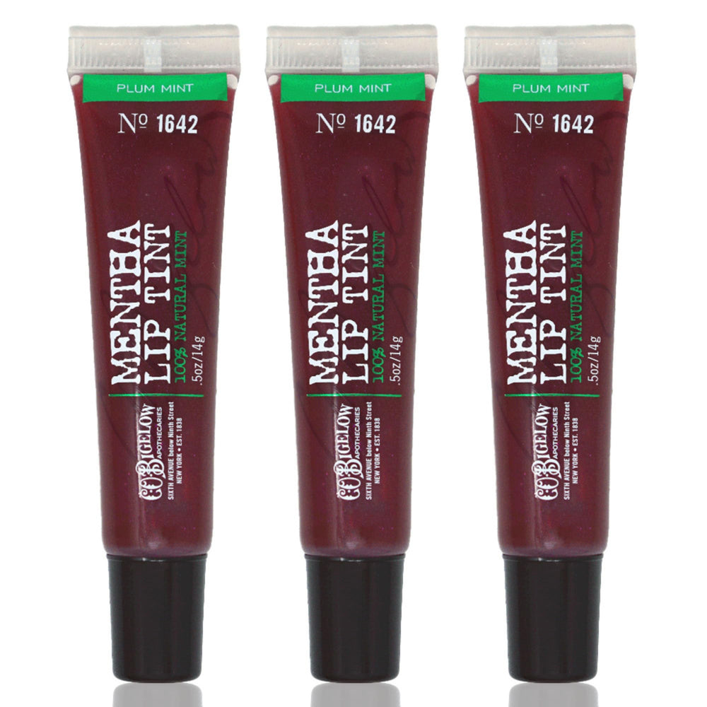 C.O. Bigelow Plum Mentha Lip Tint Trio emballage pratique pour hydrater les lèvres