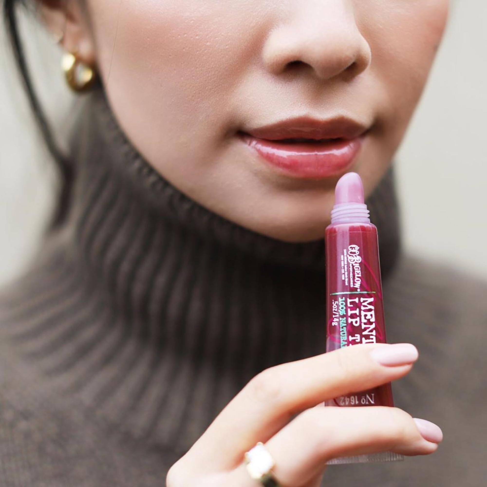 C.O. Bigelow Plum Mentha Lip Tint Trio fini brillant prune sur les lèvres