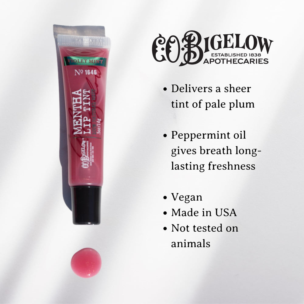 C.O. Bigelow Plum Mentha Lip Tint Trio sans parabènes pour douceur