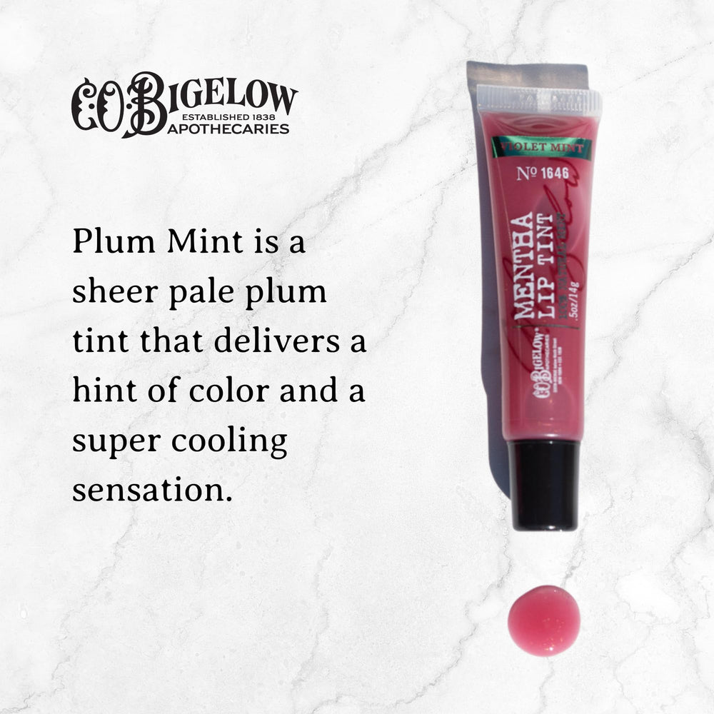 C.O. Bigelow Plum Mentha Lip Tint Trio tubes portables pour hydrater en déplacement